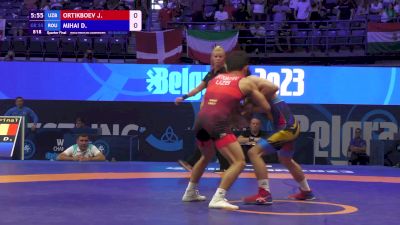 55 kg 1/4 Final - Jasurbek Ortikboev, Uzbekistan vs Denis Florin Mihai, Romania