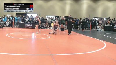 130 lbs Quarters - Olivia Cannalley vs Cecilia Verrilli, South Side Wrestling Club
