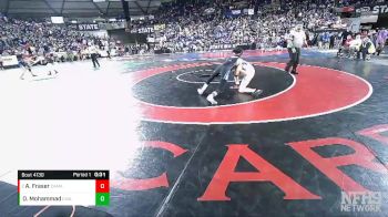 4A 120 lbs Cons. Round 1 - Alec Fraser, Camas vs Omid Mohammad, Central Valley