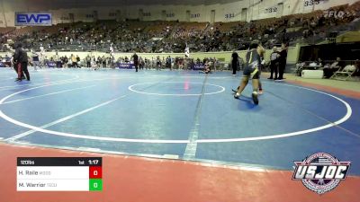 120 lbs Quarterfinal - Henry Raile, Woodward Youth Wrestling vs MaminaKowa Warrior, Tecumseh Youth Wrestling