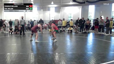 157 lbs Semifinal - Charlie Millard, Minnesota vs Kal Miller, Maryland - UNATT