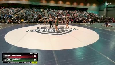 110 lbs Cons. Round 5 - Desiery Fernandez, Del Oro vs Audrey Marquez, Castro Valley