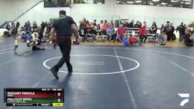 160 lbs Cons. Round 5 - Malcolm Smith, Climax-Scotts WC vs Zachary Miracle, NBWC