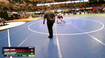 215 lbs Cons. Round 1 - Josiah James, Dimond vs Jacob Lehman, Palmer High School