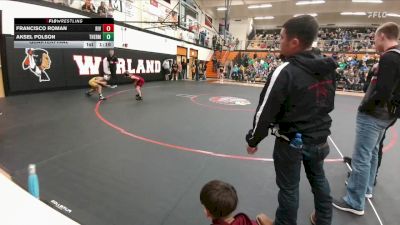 77 lbs Quarterfinal - Aksel Polson, Thermopolis Middle School vs Francisco Roman, Riverton Middle School