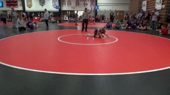 Cons. Round 1 - Logan Baker, Keokuk Kids Wrestling Club vs Austin Boone, Unattached