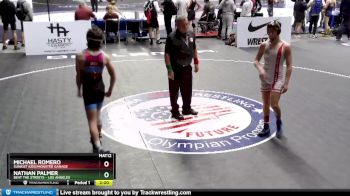 120 lbs Champ. Round 2 - Nathan Palmer, Beat The Streets - Los Angeles vs Michael Romero, Sunkist Kids/Monster Garage