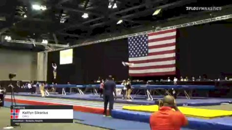 Kaitlyn Siksnius - Tumbling, CAVU - 2021 USA Gymnastics Championships