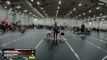 60 lbs Quarterfinal - Gunnar Landis, Steller Trained vs Landon Walker, Glasgow Wrestling Academy