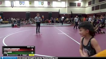 SPW-6 lbs Quarterfinal - Colson Andersen, Big Game Wrestling Club vs Kai Hines, X-men