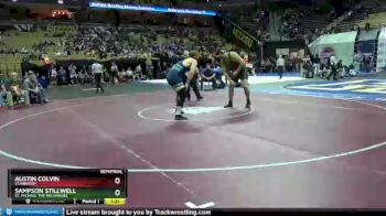 285 Class 1 lbs Semifinal - Austin Colvin, Stanberry vs Sampson Stillwell, St. Michael The Archangel