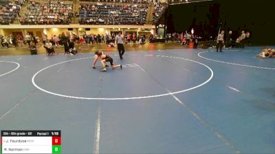 5th - 6th grade - 82 Quarters - Ryker Norman, Ubasa Wrestling Academy vs Jonah Fourdyce, Moyer Elite Wrestling