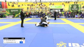 EDUARDO OLIVEIRA NETO vs GABRIEL FERNANDES ESCOBAR DA SIL 2024 Brasileiro Jiu-Jitsu IBJJF