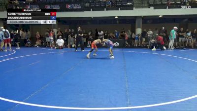 74 lbs Cons. Sub-quarters - Koyie Thompson, Big Game Wrestling Club vs Cooper Cerefice