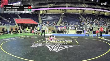 Girls-120 lbs Cons. Round 3 - Kaelyn Adamson, South Haven Hs Girls vs Nyveah Wendt, Mason County Central Hs Girls