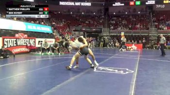 3A-165 lbs Cons. Round 3 - Matthew Phillips, Oskaloosa vs Ben Rotert, Ankeny Centennial