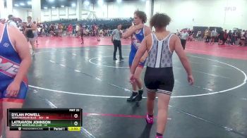 285 lbs Round 6 (16 Team) - Dylan Powell, Team Michigan Blue - DEV vs Latravion Johnson, Intense Wrestling Club