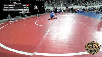 98 lbs Round Of 32 - Clayton Smith, Deer Creek Wrestling Club vs Ryder Hobbs, Salina Wrestling Club