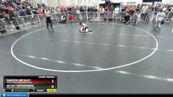 86 lbs Champ. Round 1 - Dawson Beckley, Team Tulsa Wrestling Club vs Keynu Neiswender, Palmyra Youth Wrestling Club