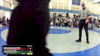 98 lbs Round 4 (10 Team) - Maximus Cantu, Hobart Wrestling Club vs Benjamin Boughner, Quaker Wrestling Club