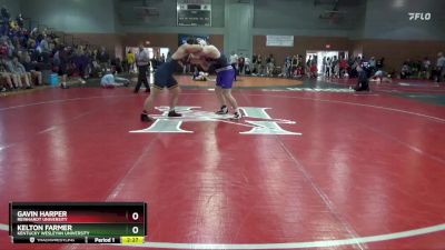 285 lbs Champ. Round 2 - Kelton Farmer, Kentucky Wesleyan University vs Gavin Harper, Reinhardt University