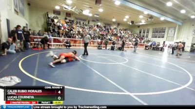 132 lbs Cons. Round 6 - Caleb Rubio Morales, Central vs Lucas Courneya, Beverly Hills