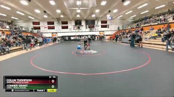 70 lbs Round 1 - Collin Thompson, Riverton Middle School vs Conner Grant, Lovell Middle School