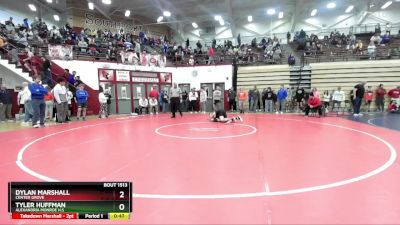 120 lbs Cons. Round 5 - Tyler Huffman, Alexandria Monroe H.S vs Dylan Marshall, Center Grove