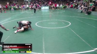 144 lbs Semifinal - Marlin Williams, Southmont vs Christian Arberry, Warren Central