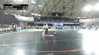 Girls 2A 120 lbs Champ. Round 2 - Victoria Nicacio, Washougal (Girls) vs Nadia Winn, Steilacoom (Girls)