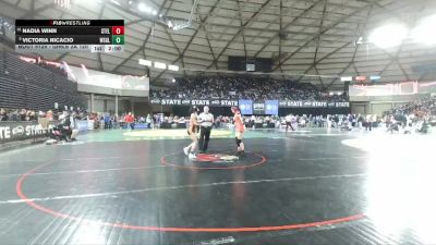 Girls 2A 120 lbs Champ. Round 2 - Victoria Nicacio, Washougal (Girls) vs Nadia Winn, Steilacoom (Girls)
