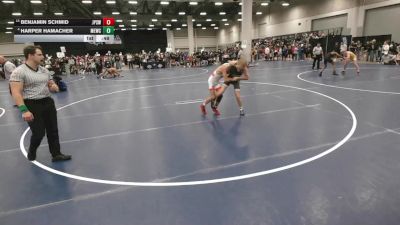 105 lbs Cons. Sub-semis - Benjamin Schmid, Jack Pine Savage Wrestling vs Harper Hamacher, MN Elite Wrestling Club