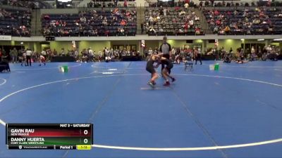 105 lbs Quarterfinal - Gavin Rau, New Prague vs Danny Huerta, Cory Clark Wrestling