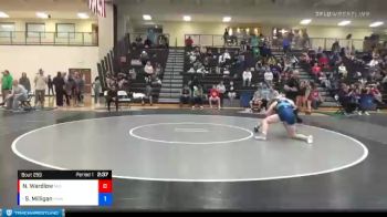 164 lbs 3rd Place Match - Sidney Milligan, Hurricane Wrestling Academy vs Nevaeh Wardlow, Missouri