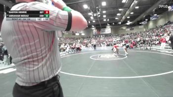 3A 138 lbs Champ. Round 1 - Abraham Meraz, Canyon View vs Easton Henrie, North Sanpete