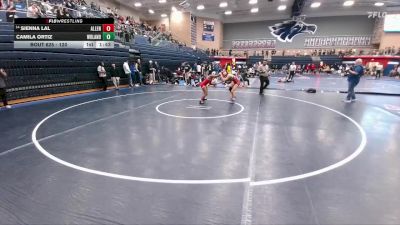 120 lbs Quarterfinal - Sienna Lal, Allen vs Camila Ortiz, Conroe The Woodlands