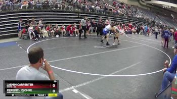 126 lbs Round 4 (6 Team) - Meredith Zlomke, Nebraska Blue vs Jasmin Carpenter, Idaho