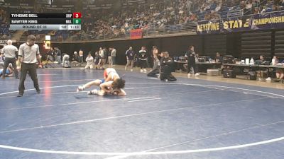140 lbs Round Of 32 - Tyheime Bell, Shippensburg vs Sawyer King, Millcreek