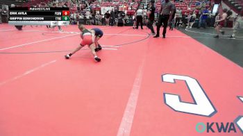40 lbs Quarterfinal - Erik Avila, Ponca City Wildcat Wrestling vs Griffin Edmondson, Team Tulsa Wrestling Club