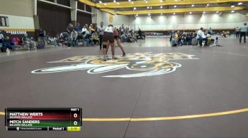 285 lbs Cons. Round 5 - Matthew Werts, Baldwin Wallace vs Mitch Sanders, Baldwin Wallace