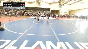 63-M lbs Round Of 32 - Isabella Zaak, Legal Pain vs Ayden Garcia, Grit Grizzlies Wrestling Academy