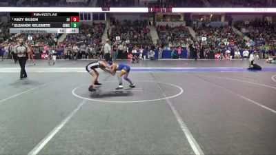 65 lbs Quarterfinal - Kazy Gilson, Spring Hill vs Eleanor Kelemete, Chaparral Kids Wrestling Club