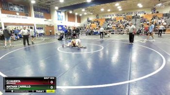 120 lbs Semifinal - CJ Huerta, Buchanan vs Nathan Carrillo, St John Bosco