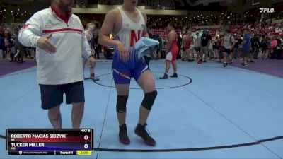 285 lbs Champ. Round 1 - Roberto Macias Sidzyik, NE vs Tucker Miller, MO