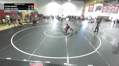 215 lbs Semifinal - Logan Trevino, Churchboyz WC vs Albert Esparza, Engage
