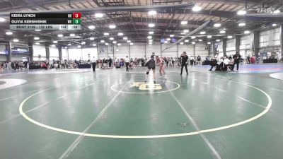 132 lbs Consi Of 16 #1 - Keira Lynch, NH vs Olivia Kershisnik, WV
