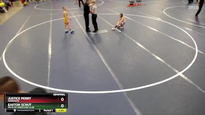 67 lbs Semifinal - Justice Perry, Minnesota vs Easton Schut, MN Elite Wrestling Club