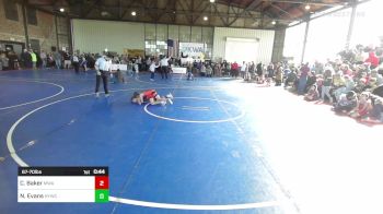 67-70 lbs Quarterfinal - Chance Baker, Morris Wrestling Association vs Nolan Evans, Hilldale Youth Wrestling Club
