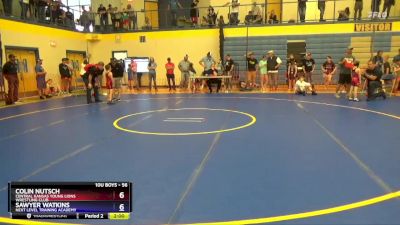 56 lbs Round 1 - Sawyer Watkins, Next Level Training Academy vs Colin Nutsch, Central Kansas Young Lions Wrestling Club