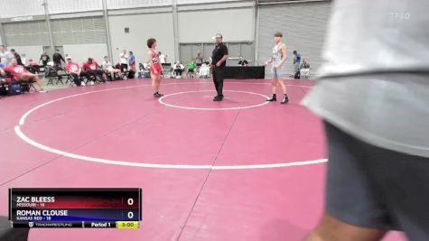 138 lbs Round 3 (6 Team) - Zac Bleess, Missouri vs Roman Clouse, Kansas Red